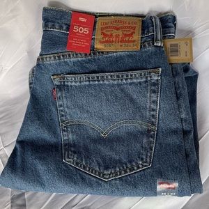 Levi’s 505 Regular 36x34 Men’s denim jeans new with tags nwt